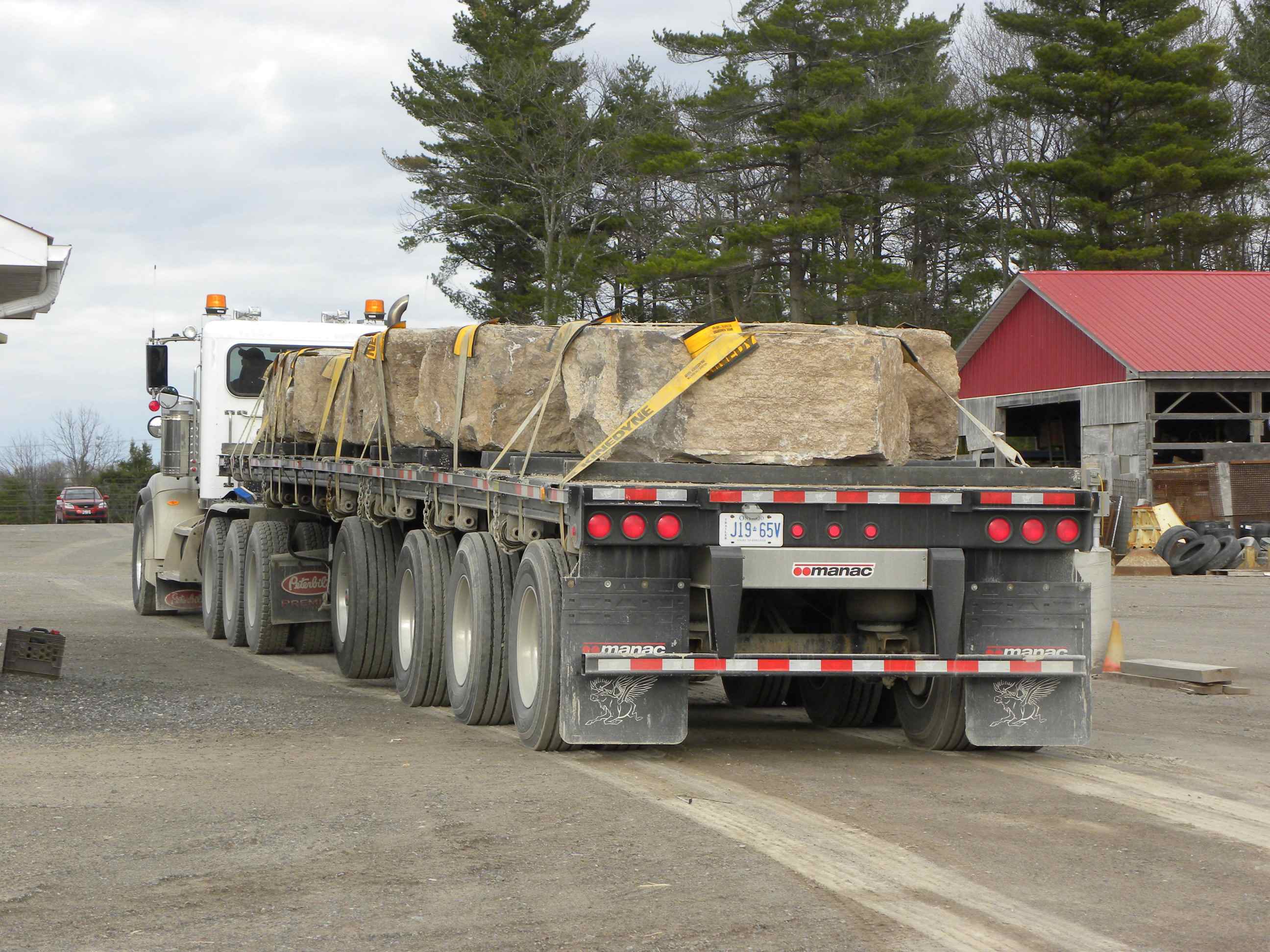 Truck Loaded with Armour Stone_4973